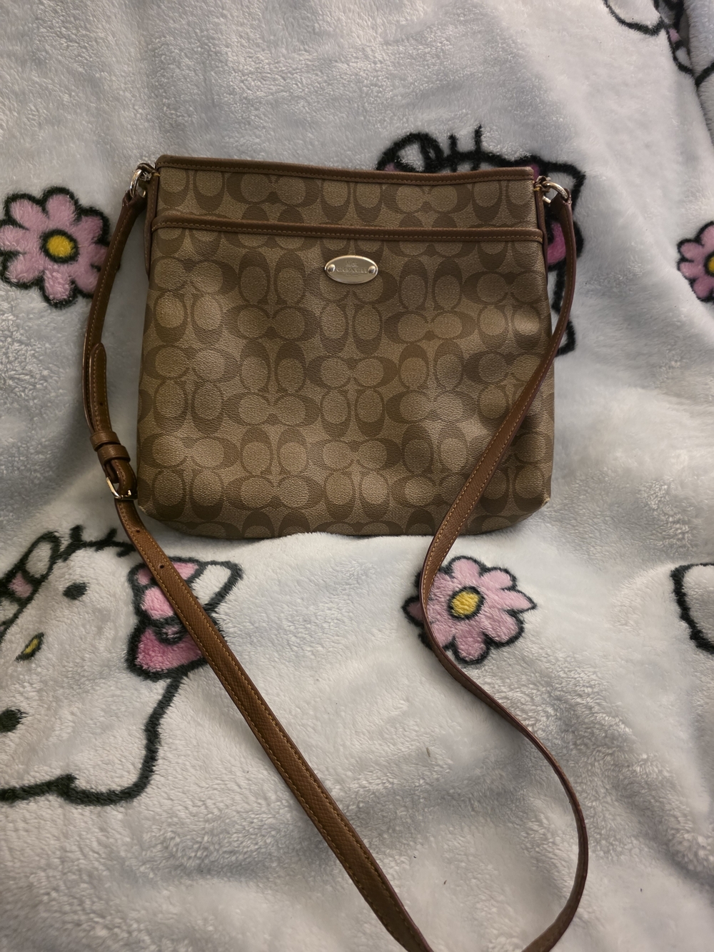 COACH Signature File Crossbody Bag